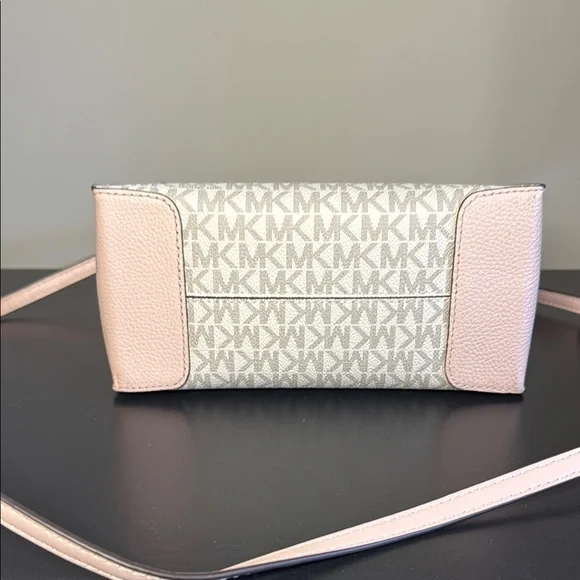 Michael Kors Pink and Cream Satchel with Gold Hardware - Picture 5 of 6